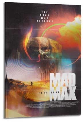 DATOZA Mad Max Fury Road Retro Adventure Poster Dekorative Malerei Leinwand Wandkunst Wohnzimmer Poster Schlafzimmer Malerei,Wandkunst Bilddruck Moderne Familienzimmer Dekor 24x36inch(60x90cm)