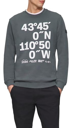 s.Oliver Herren Sweatshirt mit Flock-Print Sweatshirt