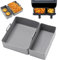 Camiraft Moule Silicone Air Fryer pour Moulinex EZ901820 5,2/3,1 L, 2 Pièces Plat Silicone Air Fryer pour Tefal EY901840,Air Fryer Accessoires pour Tower T17099 Salter Lakeland - Gris