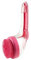 Dog Bath Brush, Silicone Pet Shampoo Dispenser Grooming Shower Brush, Pet Beauty Massage Washing Brush for Dogs Cats (red)