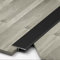 3 Stück T-Profil Übergangsprofil Übergangsschiene 90 cm Aluminium-Formleisten Zierleisten Und Boden-Übergangsstreifen Verbinden Sie Ihre Böden Nahtlos(Matte Black,2cm x 270cm (3 * 90cm))