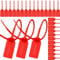 Cjuide 300 Stück Kunststoff-Manipulationssiegel, Nummerierte Kabelbinder, Sicherheitsetiketten, Sicherheitsplomben, Einweg-Selbstverriegelung, Beschilderung, 250 mm