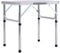 ZEYUAN Klappbarer Campingtisch, Klapptisch, Camping Tisch, Tapeziertisch, Balkon Klapptisch, Beistelltisch, Campingmöbel, Weiß Aluminium 60x45 cm