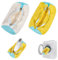 2 Pezzi Sacchetto Lavaggio Scarpe Lavatrice con Cerniera per Proteggere e Pulizia a 360° Lanugine Riutilizzabile Proteggi Scarpe dai Danni e Lavatrice Pulizia Efficiente (Giallo+Beige)