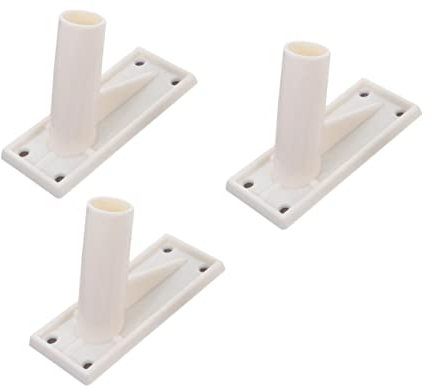 BEBEMOKO Selbstklebender Fahnenmasthalter Wandhalterung Weiß FüR Innen Und AußEn Fahnendekoration Zu Feiertagen Stabil WetterbestäNdig