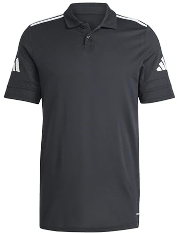 adidas Herren Squadra25 Cotton Polo Shirt, Black/White, L Tall