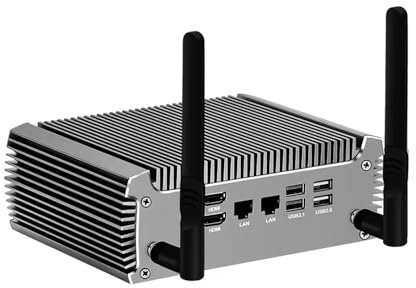 CYMINILMDPC Fanless Mini PC,Ryzen 7 5800U 5825U,(up to 4.40 GHz),8 cores, 16 threads,No Ram No HD No WiFi,2 LANs,2x4K,Router Gaming Computer
