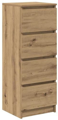vidaXL Sideboard Artisan-Eiche 37,5x35x99 cm Holzwerkstoff, Kommode, Schrank, Flurschrank, Anrichte, Küchenschrank, Wohnzimmerschrank, Wohnzimmermöbel