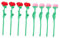 FOYTOKI 8piezas De Flores De Peluche Falsa para Decoración De Bodas Portátil para y