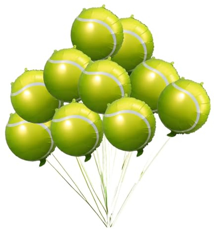 Angoily 10 Stück Tennisball-Luftballons 18 Zoll Aufblasbare Partyballons Für Sportparty Deko Geburtstag Tennis-Partyballons