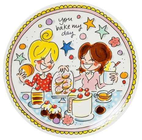 Blond Amsterdam Kuchenteller Rosa Rand, 18cm | Keramik, Even Bijkletsen Kollektion, Für Gebäck & Kuchen, Mikrowellengeeignet, Handwäsche empfohlen