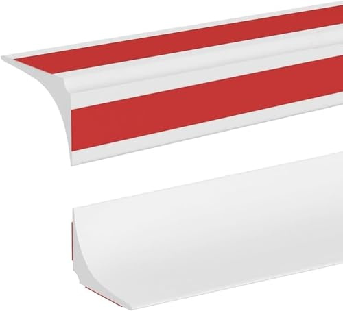 2M White Silicone Shower Tray Sealing Strip(15mm×15mm) Bath Sink Bathtub Edging Edge Seal Trim,Wet Room Floor Water Barrier Retaining Caulk Strip,Beading for Tile,Countertop