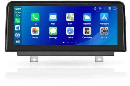 10.25 Inch Wireless Carplay Screen for Car For BMW 1 2 Series F20/F21/F22/F23 2012-2016 Year NBT System Car Multimedium Audio Receiver Support Siri/Rear Camera/Bluetooth