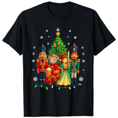 Funny Nutcracker Christmas Sugar Plum Fairy Holiday Women T-Shirt