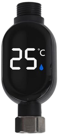 Duschthermometer LED-Anzeige Home Dusche Armaturen Wasser Thermometer Temperatur Monitor 0-99 ℃ Bade Meter Für Duscharmatur(A)