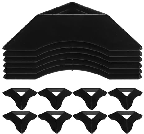 20 Würfelständer aus Kunststoff, Dreieckige Basis für Schreibtisch | Schwarz, Leicht und Platzsparend, für 2x2 bis 5x5 Würfelpuzzles