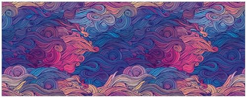 Wallario Küchenrückwand selbstklebend 115 x 50 cm, Motiv: Fantasievoller Wirbel | Spritzschutz abwischbar & pflegeleicht