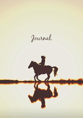 Dot Grid Journal A4 Notizbuch: Blanko Heft Für Bullet Journaling | Dotted Notebook | 110 Punktraster Seiten | Pferd und Reiter