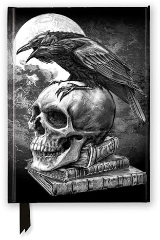 Premium Notizbuch DIN A5: Alchemie, Edgar Ellen Poe's Rabe: Unser hochwertiges, liniertes Blankbook mit festem, künstlerisch geprägtem Einband und ... Notizbuch DIN A 5 mit Magnetverschluss)