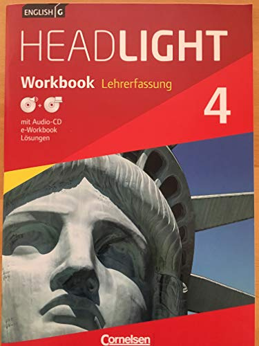 English G Headlight 4 Workbook Lehrerfassung mit Lösungen - Audio CD und e-Workbook