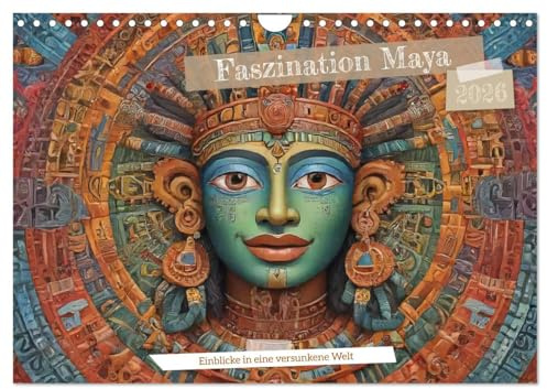 Faszination Maya: Einblicke in eine versunkene Welt (Wandkalender 2026 DIN A4 quer), CALVENDO Monatskalender: Entdecken Sie die Pracht der Maya: Ein ... eine vergangene Zivilisation (CALVENDO Kunst)