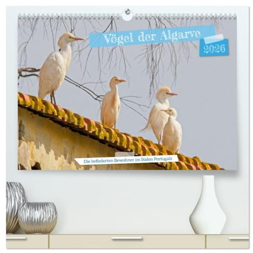 Vögel der Algarve (hochwertiger Premium Wandkalender 2026 DIN A2 quer), Kunstdruck in Hochglanz: Die wunderbare Vogelwelt der Algarve, von den ... Bewohner im Süden Portugals (CALVENDO Tiere)