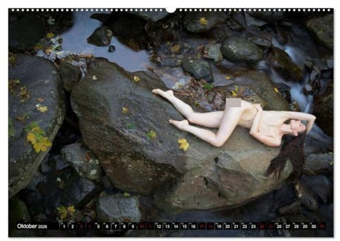 Aktfotografie in der Natur (hochwertiger Premium Wandkalender 2026 DIN A2 quer), Kunstdruck in Hochglanz: Elegante Körper harmonieren mt der Natur. (CALVENDO Erotik)