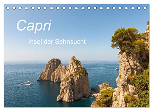 Capri, Insel der Sehnsucht (Tischkalender 2023 DIN A5 quer): Landschaftsbilder der Insel Capri (Monatskalender, 14 Seiten ) (CALVENDO Orte)