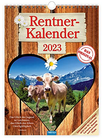 Trötsch Classickalender Rentnerkalender 2023 - Interessantes und Lustiges nicht nur für Senioren. Cartoons, Rezepte und wertvolle Tipps: Wandkalender