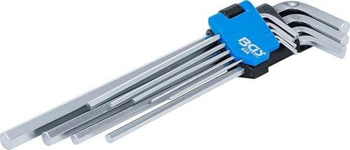 BGS 808 | Winkelschlüssel-Satz | extra lang | Innensechskant 1,5 - 10 mm | 9-tlg.