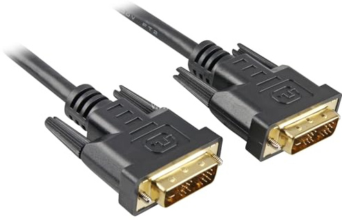 Sharkoon DVI-D auf DVI-D Kabel 19-polig 3m schwarz