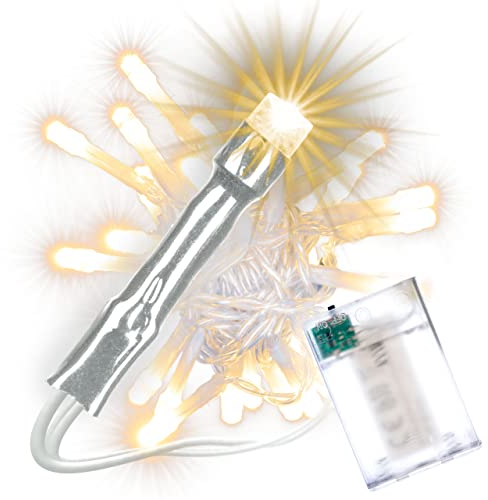 30er LED Lichterkette warmweiß Batteriebetrieb BI11567