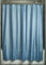 iDesign Poly SC/Liner Cortina de baño de tela, Cortina impermeable con dobladillo reforzado, Cortina de ducha lavable a máquina, 183,0 cm x 183,0 cm, Poliéster azul grisáceo