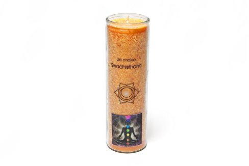 Find Something Different Etwas Finden Verschiedene orange 2. Chakra Swadhishthana Aromatische Kerze, Bambus, Mehrfarbig