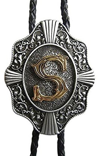 BYM Western Buchstabe Bolo Bindung Krawatte Bolo Tie, S, Einheitsgröße