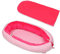 Velinda Kuschelnest Babynest Babynestchen Nestchen Reisebett Wickelauflage Kuschelbett (Muster: rosa Karos - rosa)