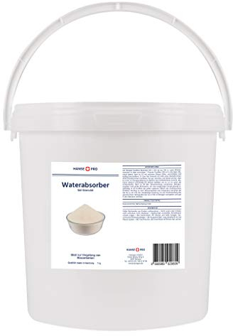 Hanse Pro Gel-Granulat für Gelbetten & Wasserbetten, 7 kg I Vergelung von Wasserkernen I Gelierung I Beruhigt und verfestigt Wasserbetten-Matratzen
