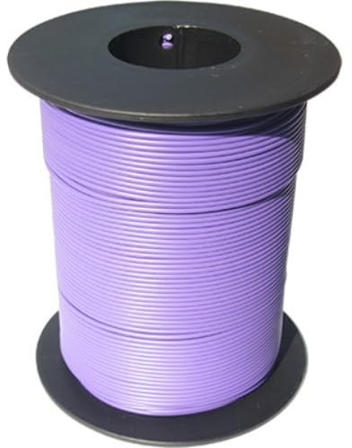 100 Meter LIY Kabel Litze 0,14mm² flexibel Kupferlitze Schaltlitze lila
