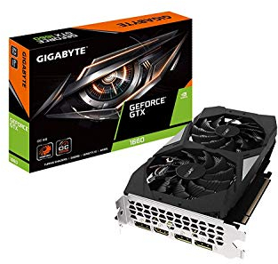Gigabyte Carte Graphique Nvidia GeForce GTX1660 OC 6Go GDDR5 PCI-E GV-N1660OC-6GD