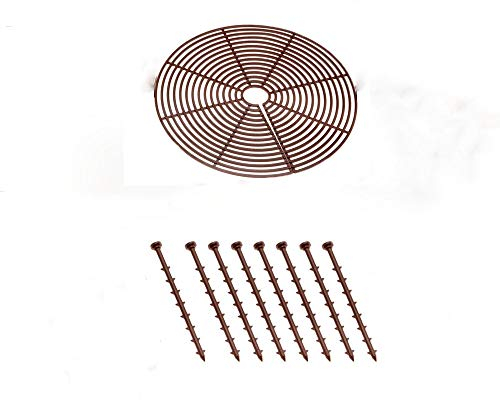 Yinong-eu Blumentopfschutz,Blumen- & Pflanzensicherungen (52cm Durchmesse) (Braun)