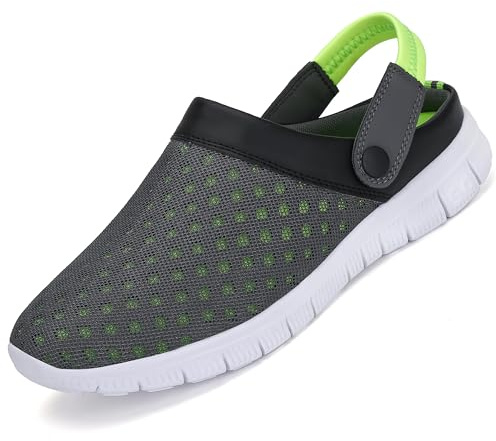 SAGUARO Unisex Clogs Sommer Leicht Gartenschuhe Gr.36-48 | Rutschfeste, Bequeme, Freizeit, Outdoor, Leicht, Flexibel, Alltag, Gartenarbeit, Strand, Schwimmbad, Komfort