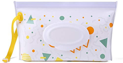 Domybest Porta Salviette Umidificate Viaggio Contenitore per Salviette Umidificate Portatile Impermeabile Riutilizzabile Custodia per Salviette Umidificate per Bambini Pochette Trucchi Donna