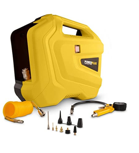 Powerplus POWX1706 Kompressor - 1100 W, Inkl. 11acc