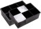 ZOLLNER24 2er Set XXL Eiswürfelform Silikon, Würfel 5x5x5 cm, schwarz
