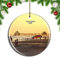 Weekino USA Amerika Fort Myers Beach Weihnachtsdekoration Christbaumkugel Hängender Weihnachtsbaum Anhänger Dekor City Travel Souvenir Collection Porzellan 2,85 Zoll