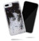 SteepLab Flowing Glitter Sand Liquid iPhone 8 Plus & iPhone 7 Plus Case- Full Body Protection with Raised Bezel - Black w/Iridescent Glitter
