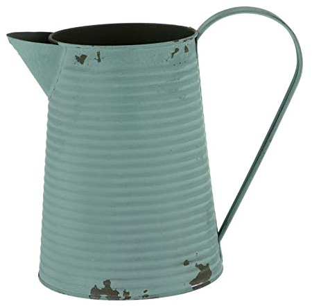 Tin Flower Bucket Galvanized Milk Can Metal Flower Bucket Milk Can Tin Flower Planter Jug Vase Retro Decor Flower Vase Iron Flower Bucket Pig Cage Old Fashioned