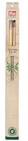 Prym 222110 Jackenstricknadeln Prym 1530, 33 cm, 10 mm, Holzfarben