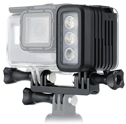 SOONSUN Rechargeable Diving Light - 450 Lumens High Power LED Video Light, Waterproof 164ft, Dimmable Underwater Fill Light for GoPro Hero 13/12/11/10/9/8/7/6/5/4/3+/3, DJI Osmo Action 4 5 Pro Camera