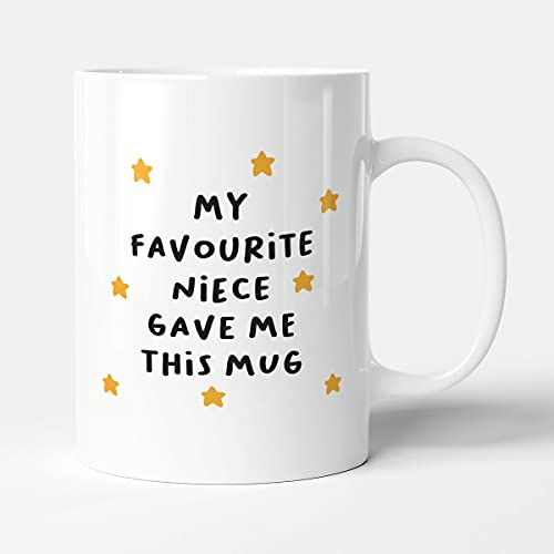 Victorian Printing Co - My Favourite Niece Gave Me This Mug - Uncle Family Mug, Ceramic, 11fl.oz.